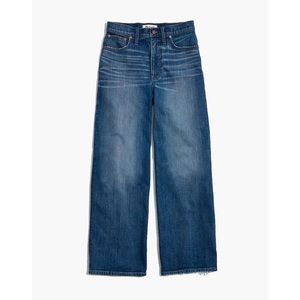 Madewell Wide-leg Crop Jeans in Finney Wash